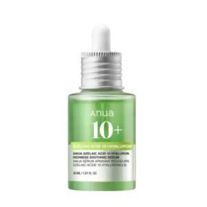 ANUA, AZELAIC ACID 10 HYALURON REDNESS SOOTHING SERUM 30ML